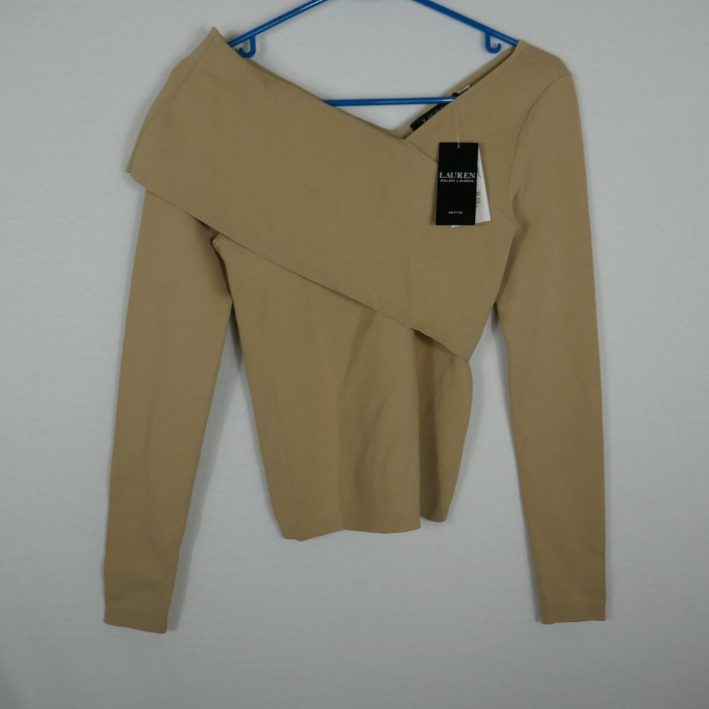 Tan Ralph Lauren Blouse Size SP